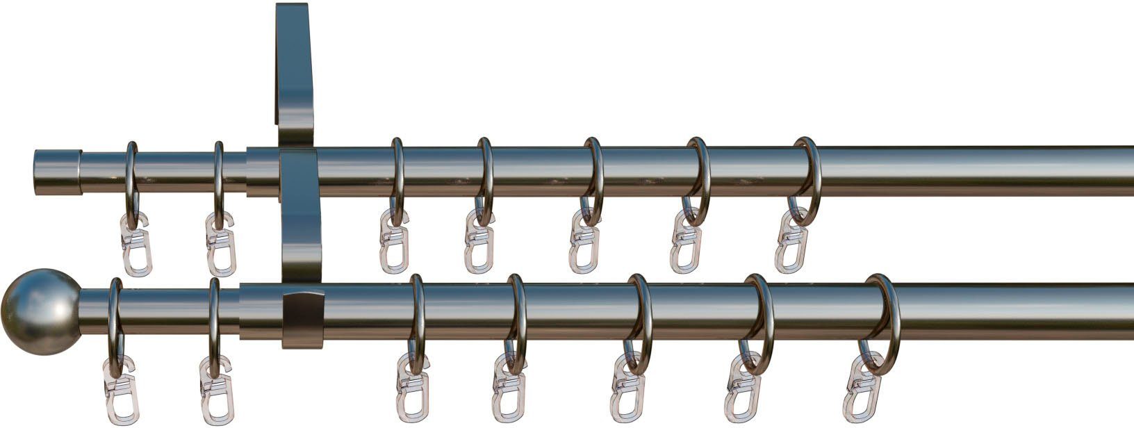 indeko Gardinenstange Formentor, Ø 10 mm, 2-läufig, ausziehbar, verschraubt günstig online kaufen