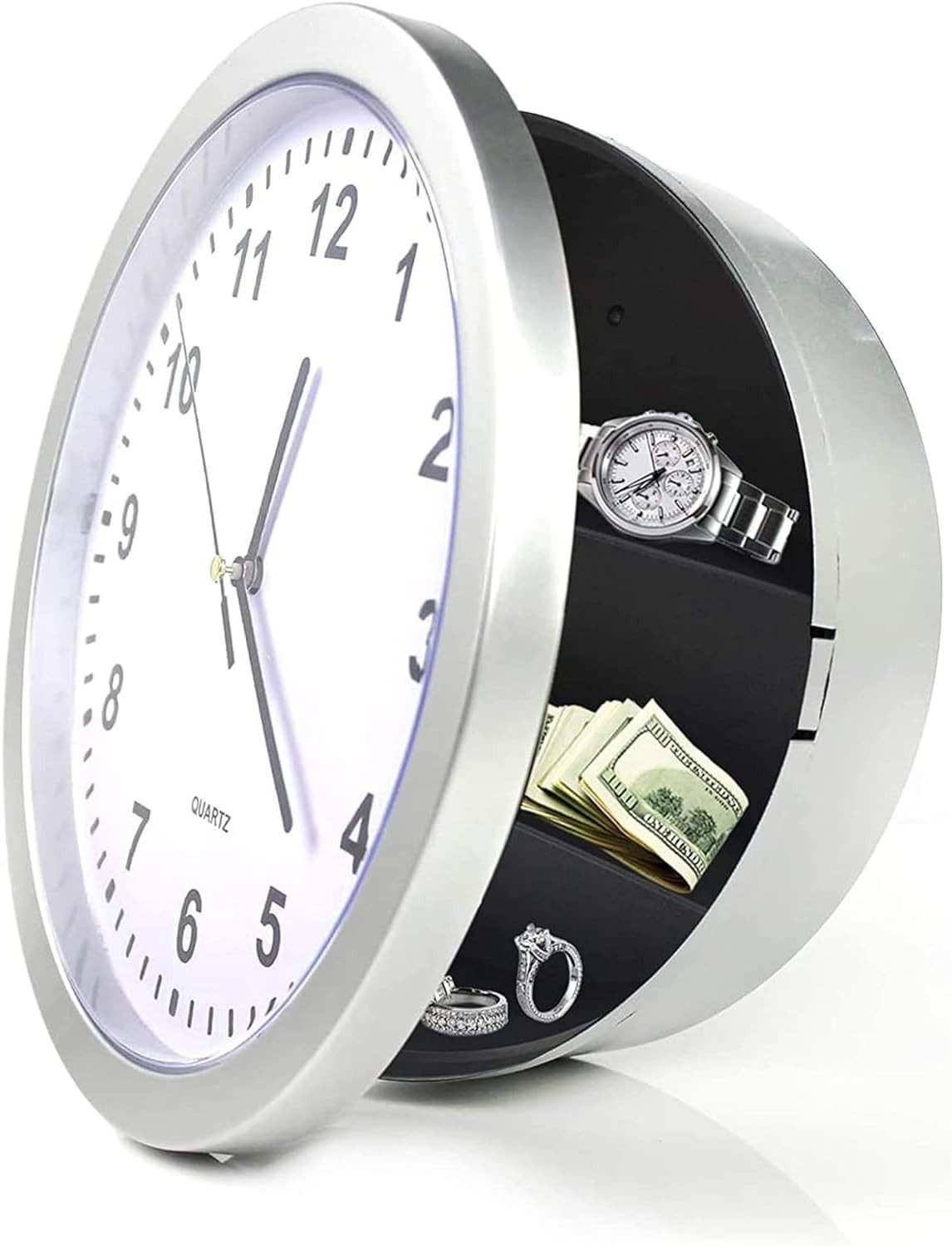 PODOFO Wanduhr Wanduhr versteckt Safe Container Box für Geld Stash Schmuck günstig online kaufen