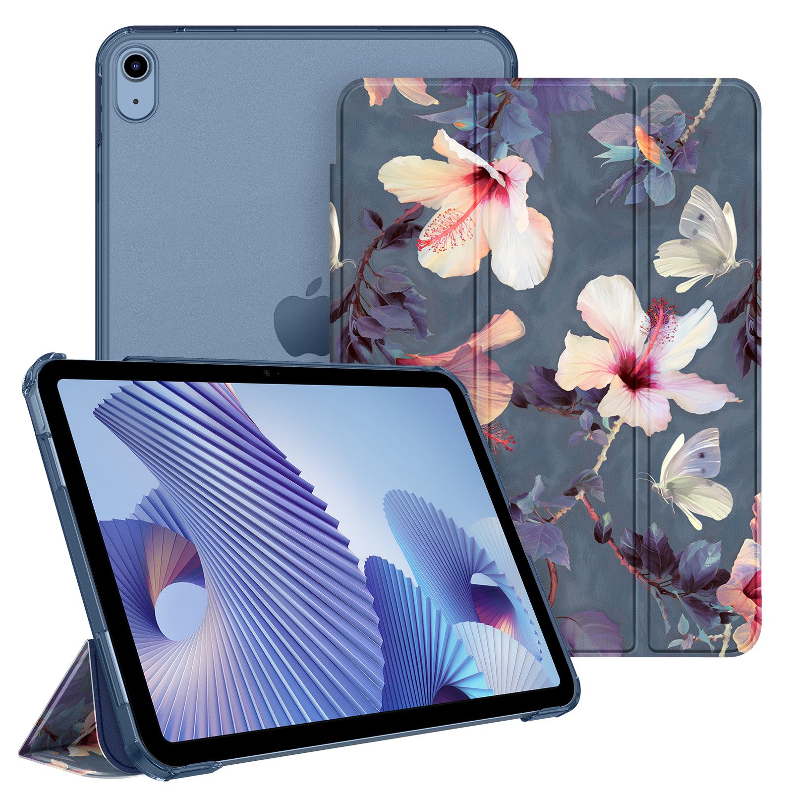 Fintie Tablet-Hülle für iPad 11. Generation 2025 (A16) 11 Zoll, iPad 10. Generation 2022 10.9 Zoll, Ultradünn Case mit transparenter Rückseite Abdeckung, Auto Schlaf/Wach