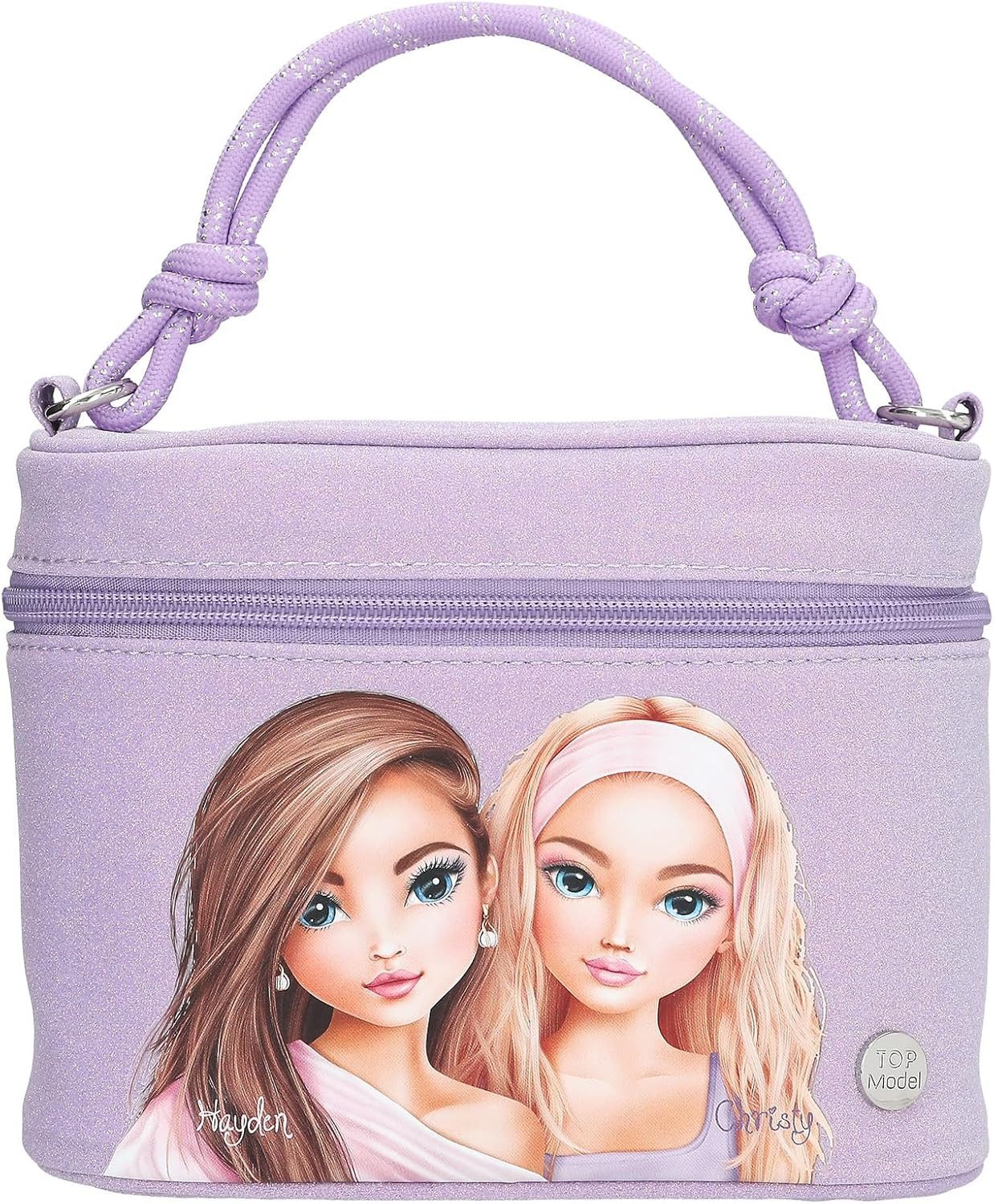 Kosmetikkoffer TOPModel Kosmetikkoffer Beauty and Me - Glitzer Lila mit Spiegel