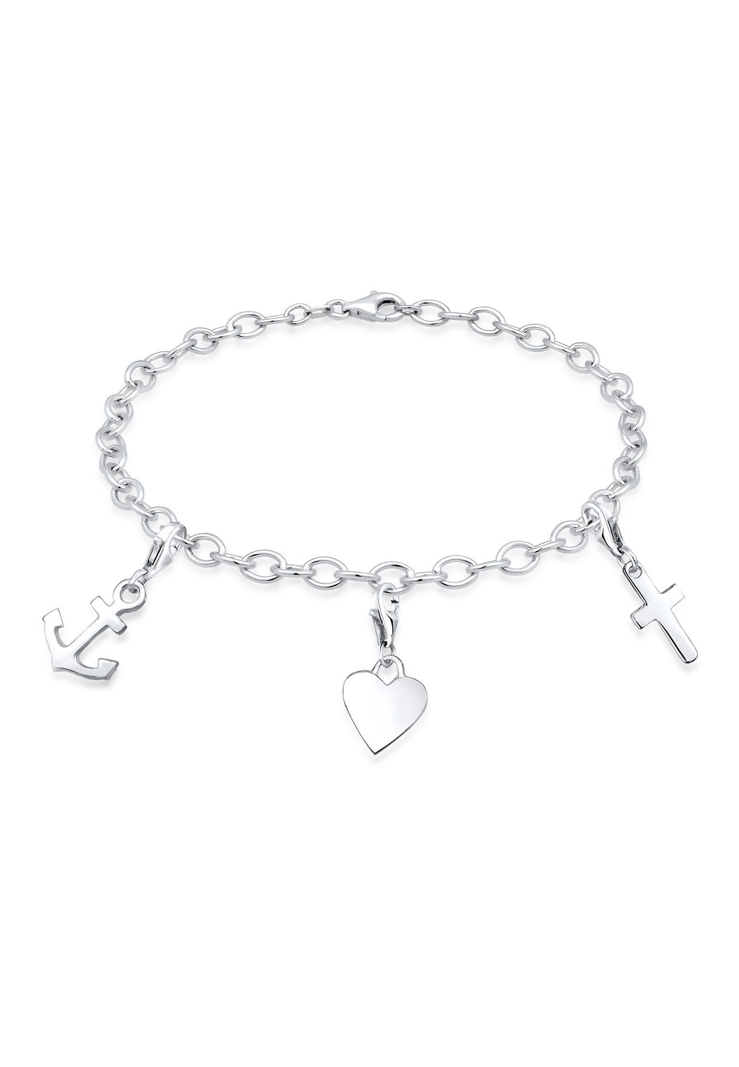 Elli Bettelarmband Anker Herz Kreuz 925 günstig online kaufen