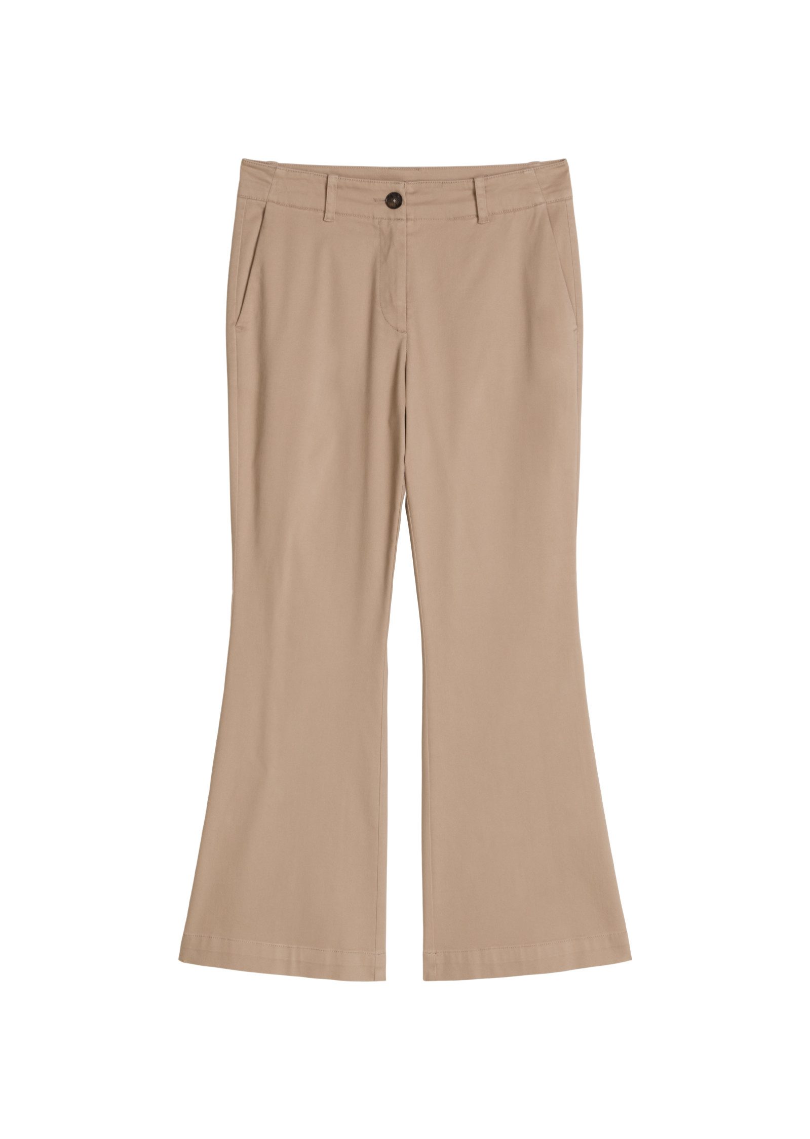 Marc O'Polo 7/8-Hose MARTHE FLARED aus Baumwoll-Stretch-Satin, Flared Fit – Bild 5 von 5