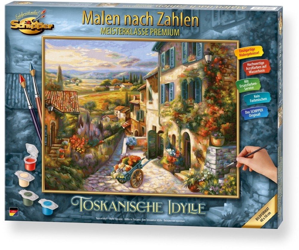 Malen nach Zahlen Schipper 609130879 - Malen nach Zahlen, Toskanische Idylle, 40 x 50 cm