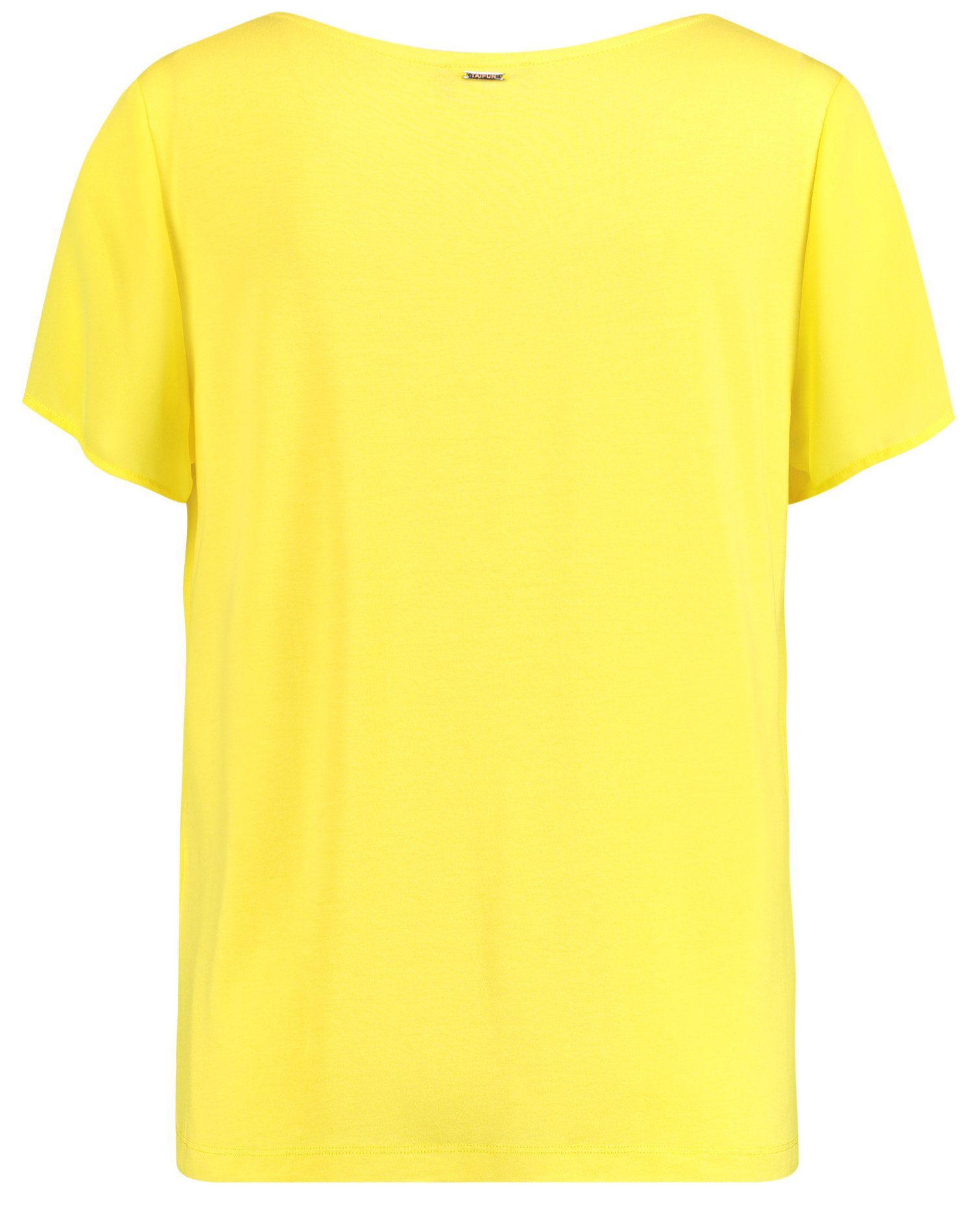 Taifun kurzem Kurzarmshirt Blusenshirt (1-tlg) Lemonade mit Arm