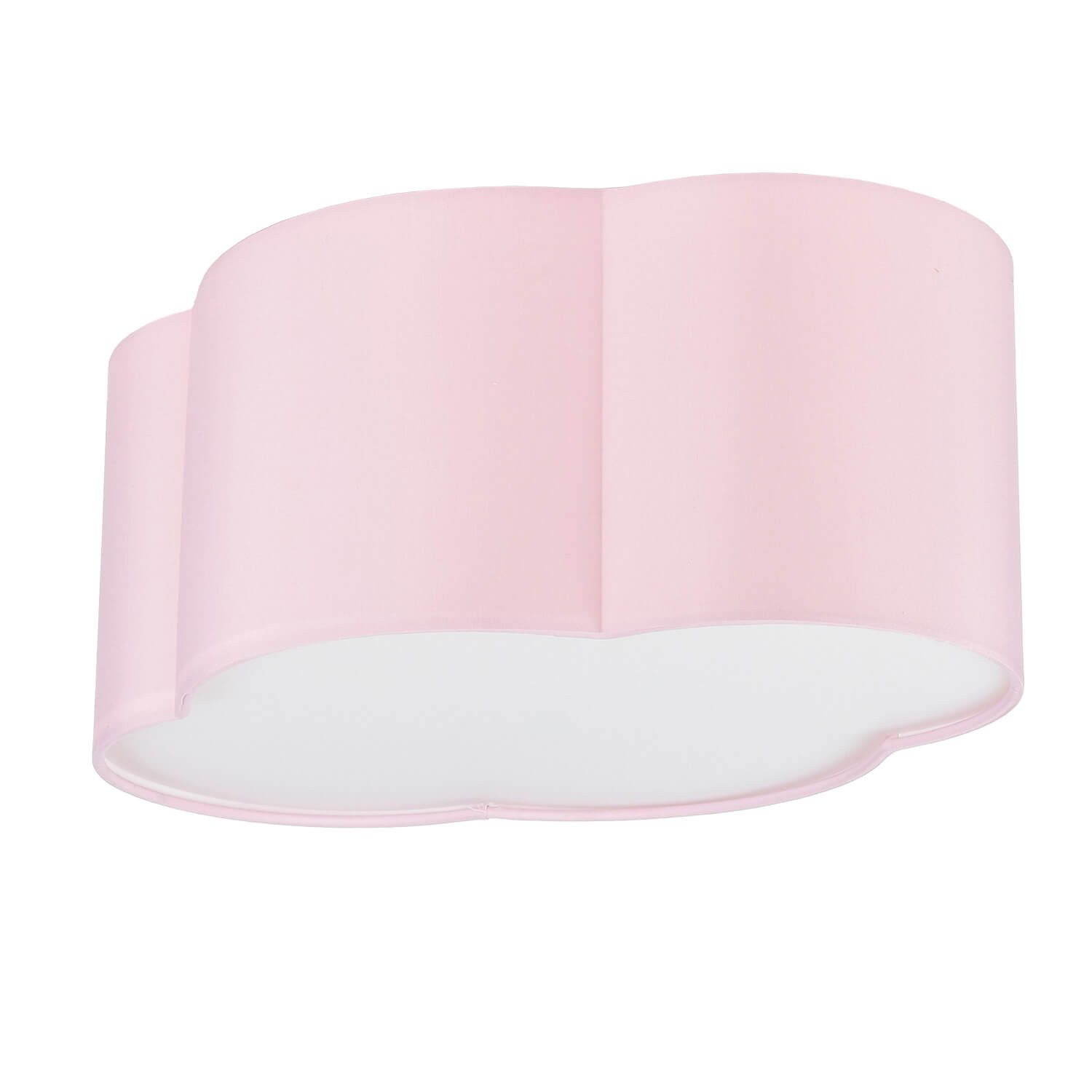 Licht-Erlebnisse Deckenleuchte CLOUD, ohne Leuchtmittel, Deckenleuchte Kinderzimmer E27 Pink Metall Stoff Kinderzimmerleuchte