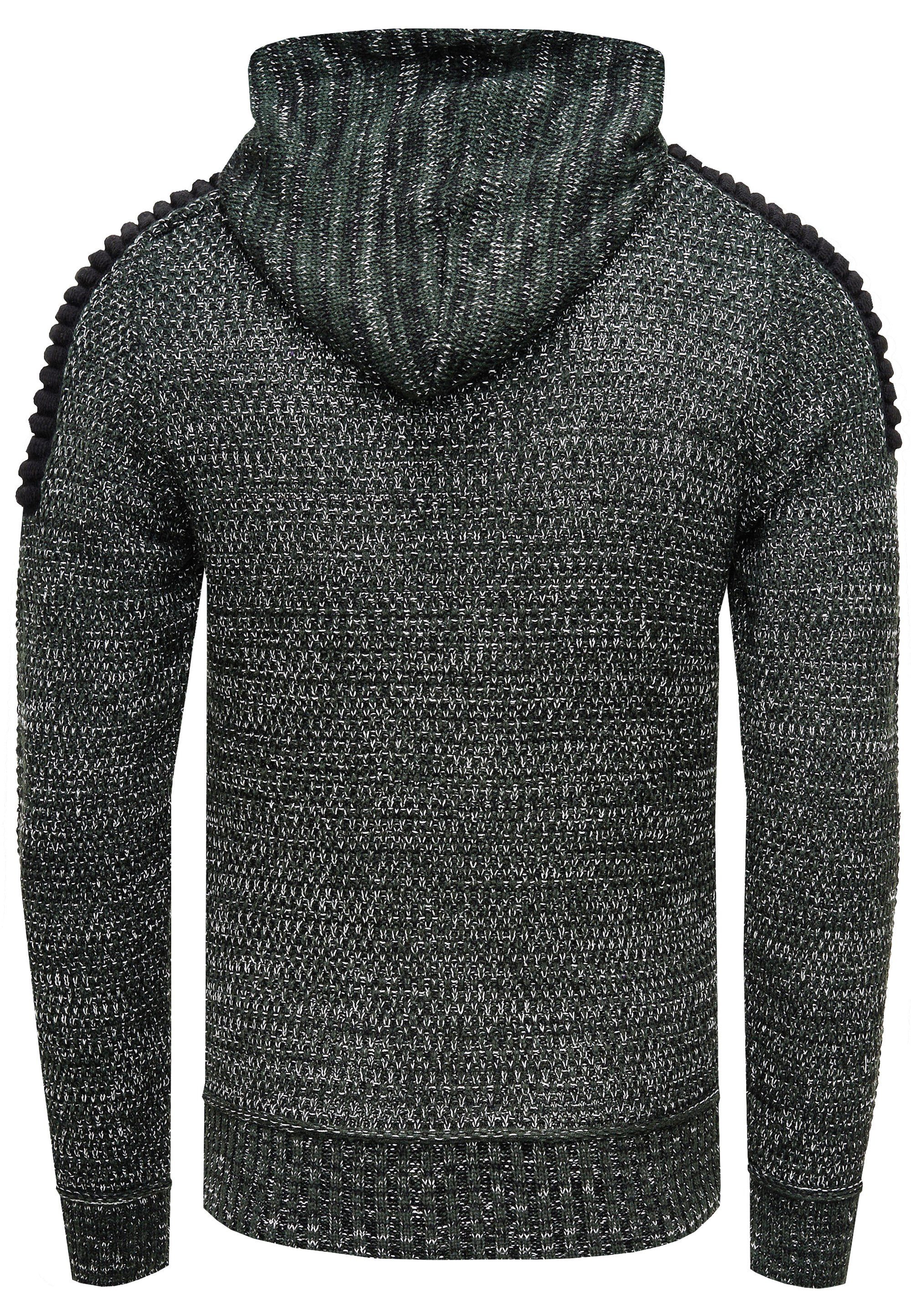 Rusty Neal Kapuzensweatshirt Knitwear mit praktischem Reißverschluss günstig online kaufen