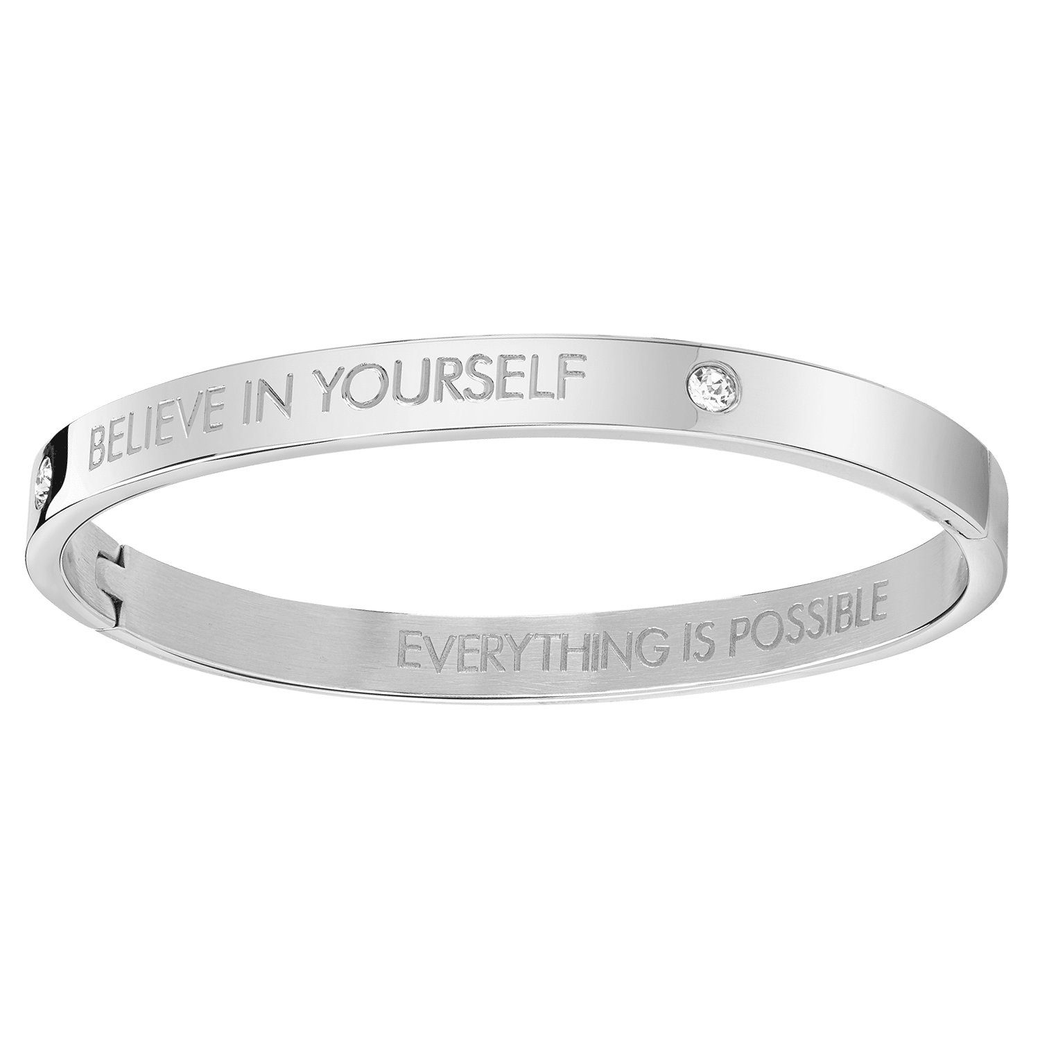 Guess Armreif Armband - Stahl - Silber - Kristall - Damen
