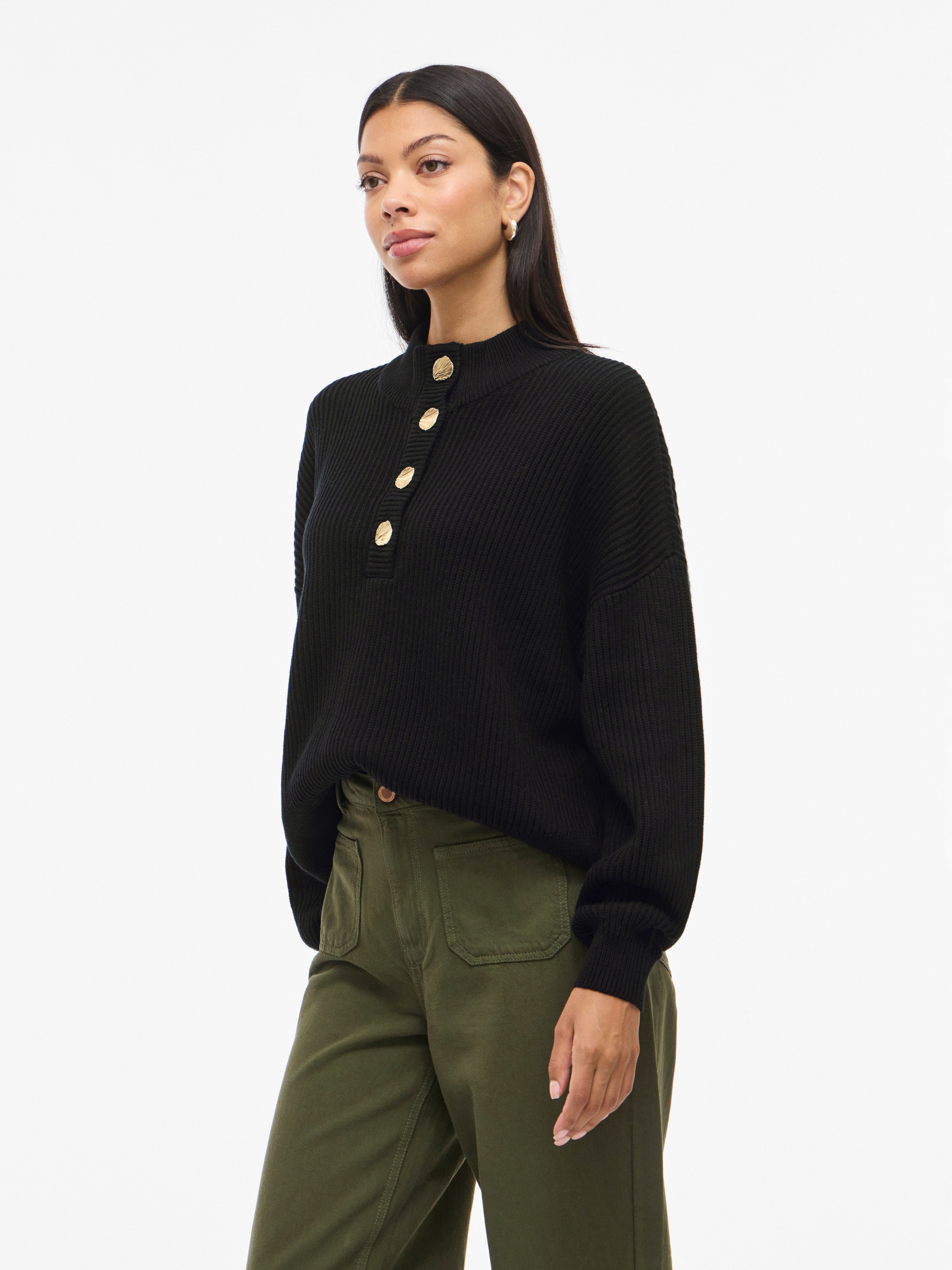 Vila Stehkragenpullover VICHING CREW NECK L/S günstig online kaufen