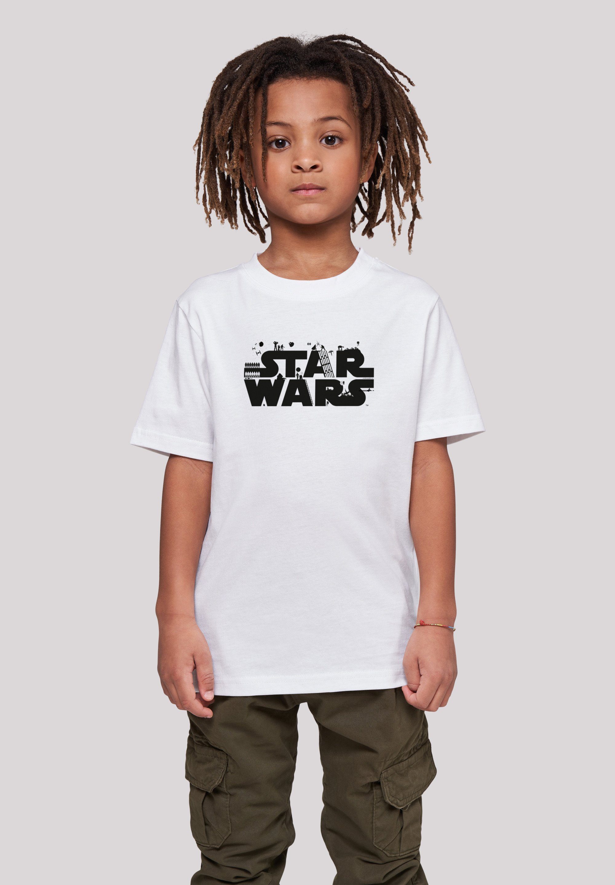 F4NT4STIC T-Shirt Star Wars Minimalist Logo Unisex Kinder,Premium Merch,Jungen,Mädchen,Bedruckt