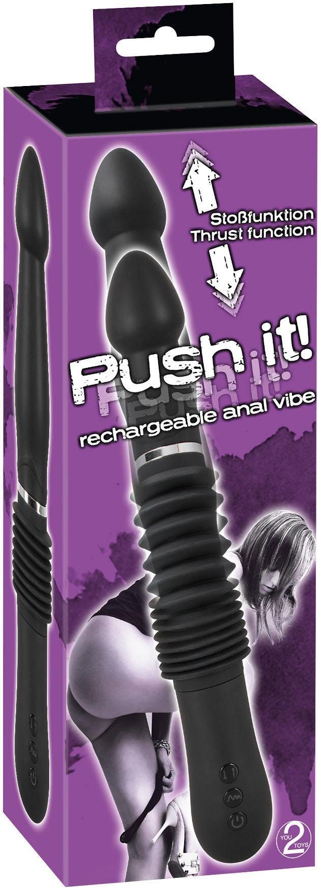 Push rechargeable anal vibe, You2Toys mit it Stoßfunktion Analvibrator