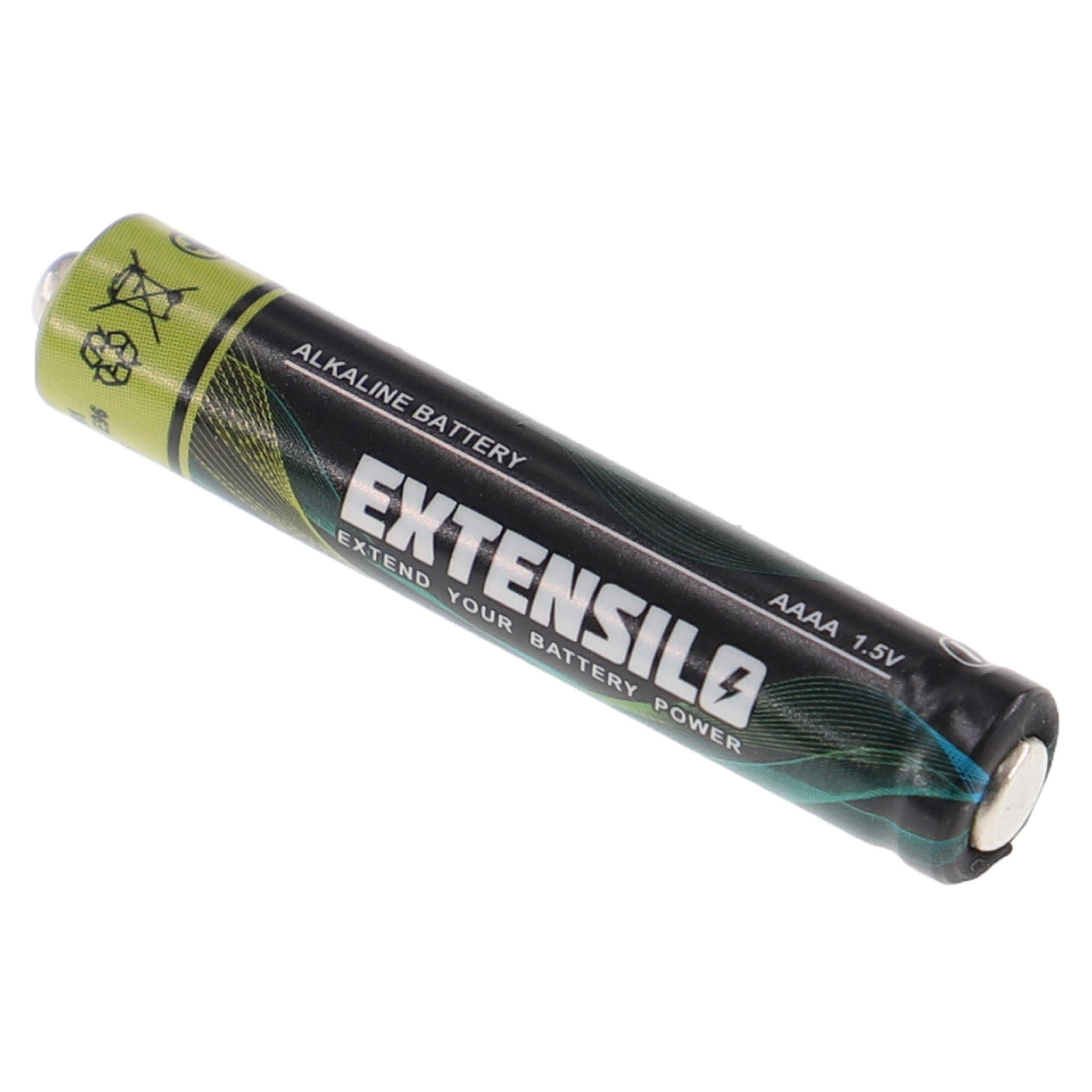 Extensilo Batterie, Leistungsfähige Ersatz-Batterie (AAAA, MN2500, MX2500, LR8D425, LR61)