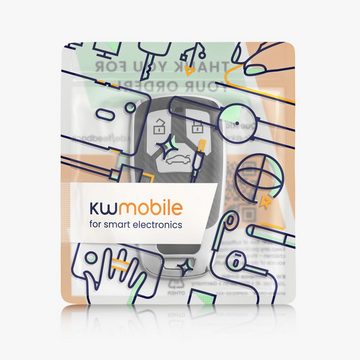 kwmobile Schlüsseltasche Hülle für Audi 3-Tasten Smartkey Autoschlüssel (nur Keyless Go) (1-tlg), Schlüsselhülle TPU Autoschlüssel Cover