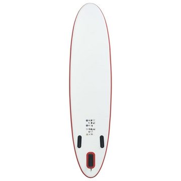 vidaXL Schlauchboot Stand Up Paddle Surfboard SUP Aufblasbar Rot und Weiß