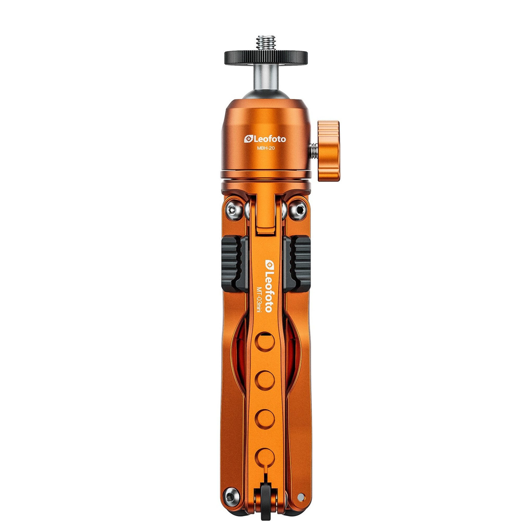 Leofoto Leofoto Tischstativ MT-03mini+MBH-20 Orange Kamerastativ