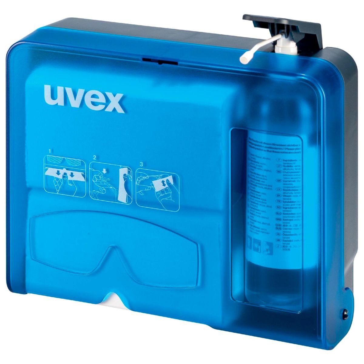 Uvex Arbeitsschutzbrille Brillenreinigungsstation