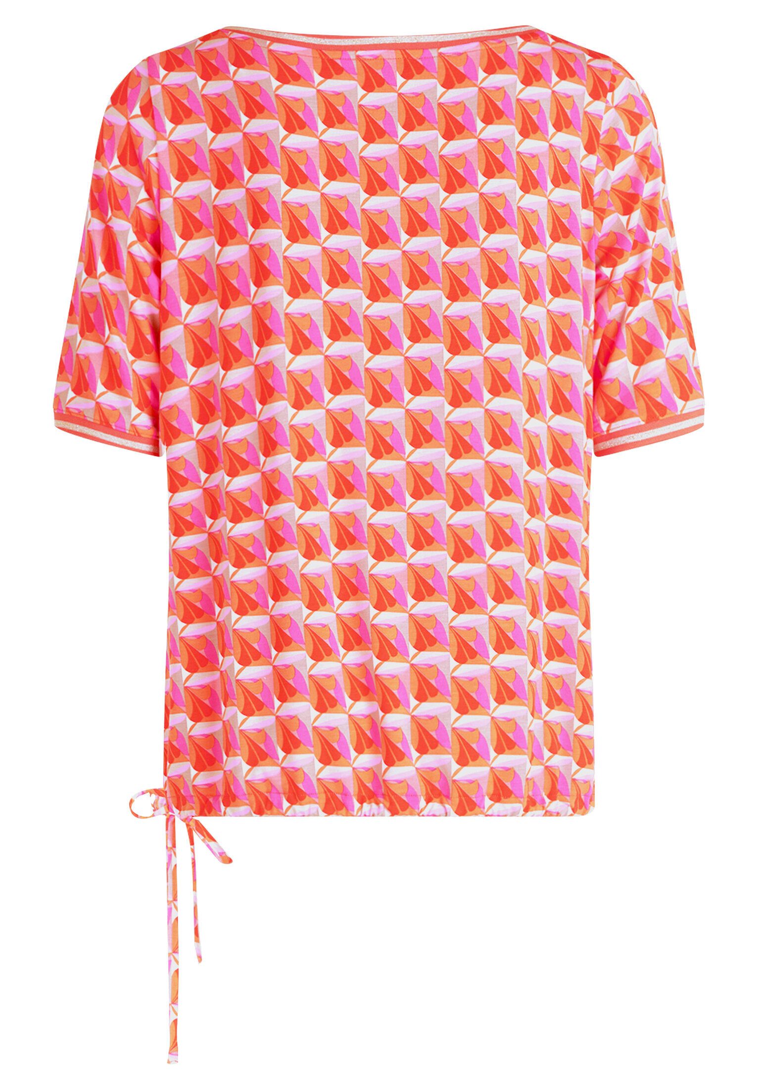Betty Barclay Kurzarmshirt Damen mit Tunnelzug (1-tlg) Rippbündchen