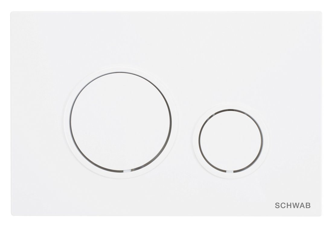 Schwab Betätigungsplatte VELA Betätigungsplatte, 247x165 mm, mattweiß, Schwab-P47-0131-0400