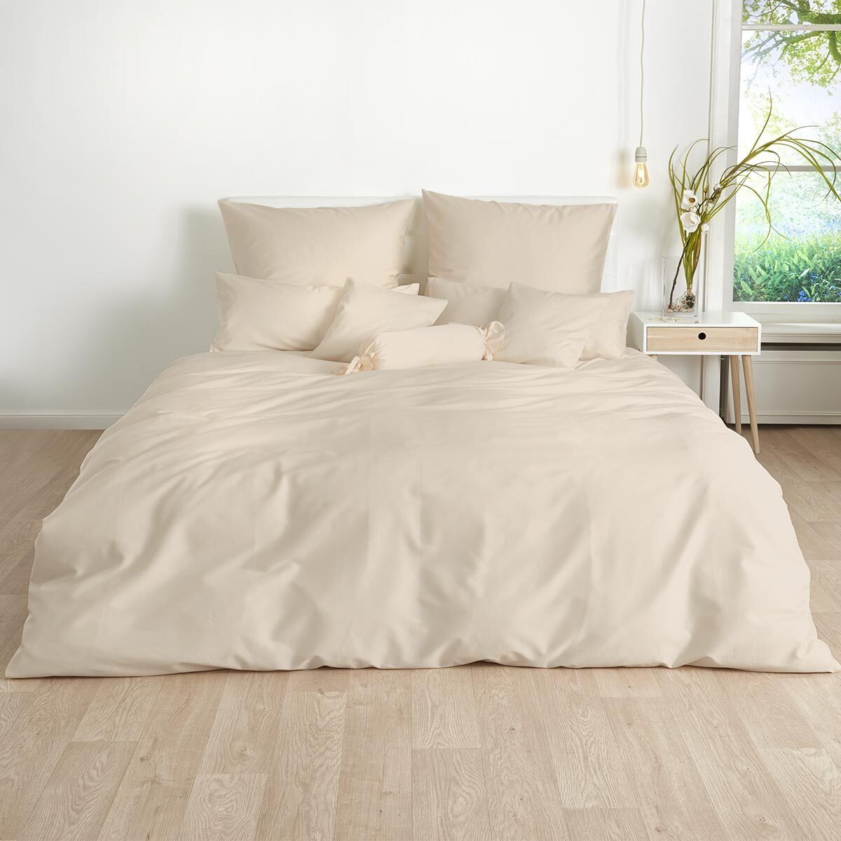 TRAUMSCHLAF Bettwäsche Uni, Mako Satin, 2 günstig online kaufen
