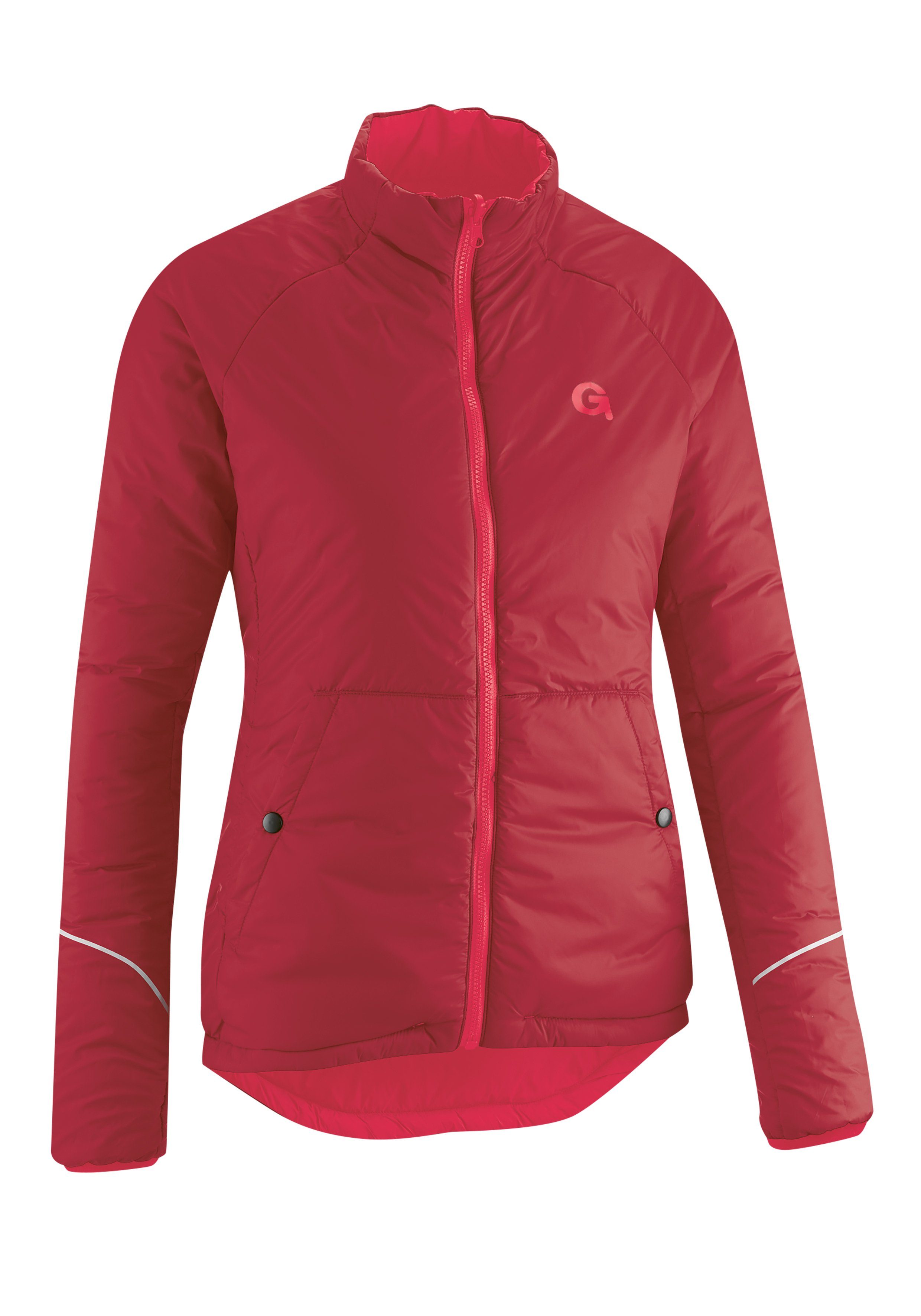 Gonso Fahrradjacke SORIO Primaloft-Jacke, warme neonpink und Damen atmungsaktive Wendejacke