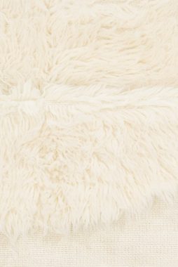 Wollteppich Elif, Home affaire, rund, Höhe: 40 mm, Uni-Farben, reine Wolle, original griechischer Flokati, handgewebt