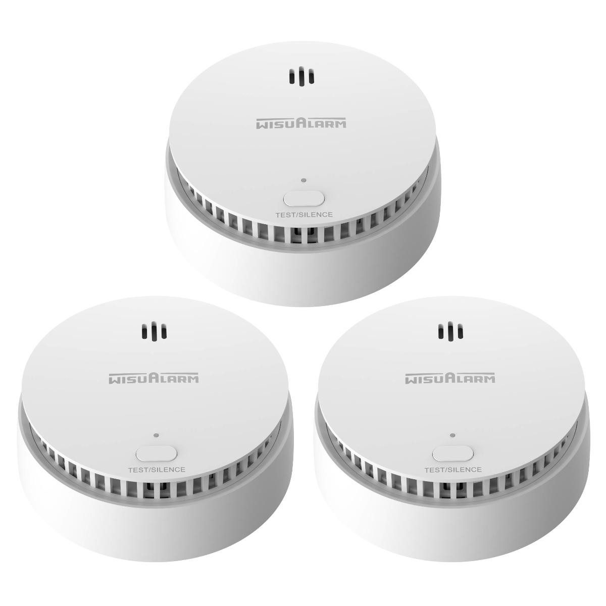 Wisualarm DHI-HY-SA30A-R8 Funkvernetzbarer Rauchmelder (Set, 10 Jahre Batterielebensdauer)