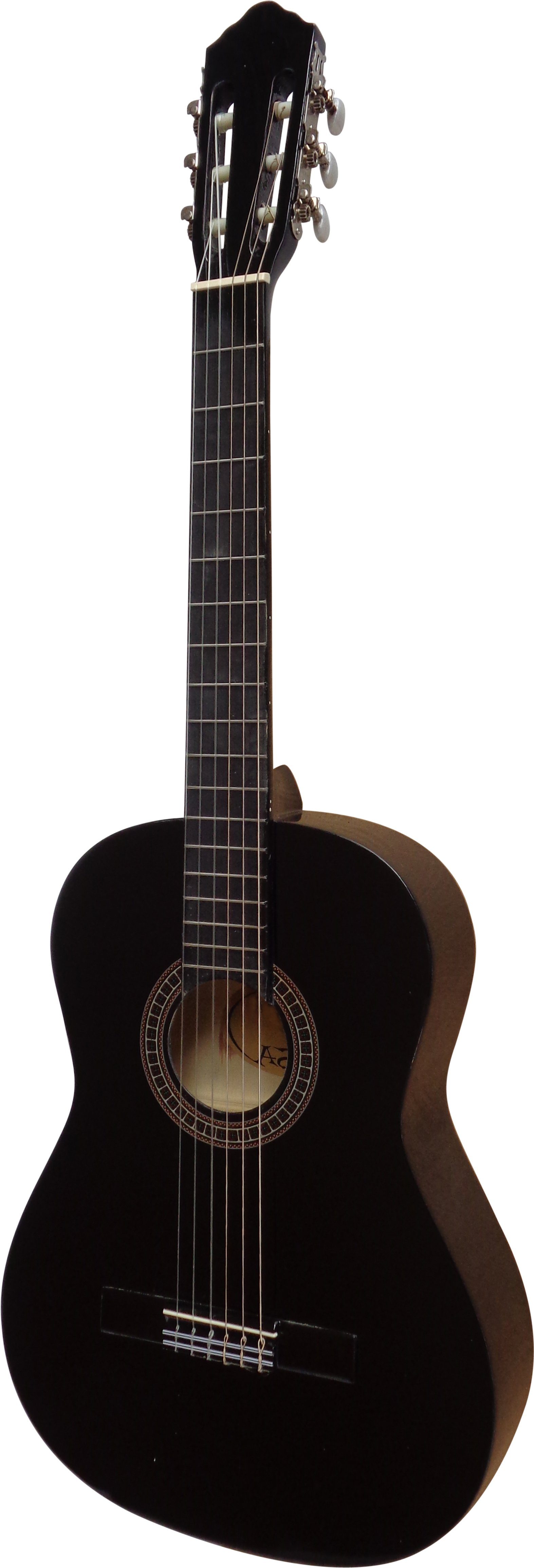 MSA Konzertgitarre 4/4 Gitarre für Linkshänder im Set, Tasche, Band, Saiten, Stimmgerät