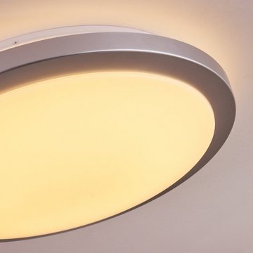 hofstein Panel »Loana« Zimmerlampe aus Metall weiß und weißen Kunststoff, CCT 2700-4000 Kelvin, über Lichtschalter in 3 Stufen dimmbar, LED 3100 Lumen