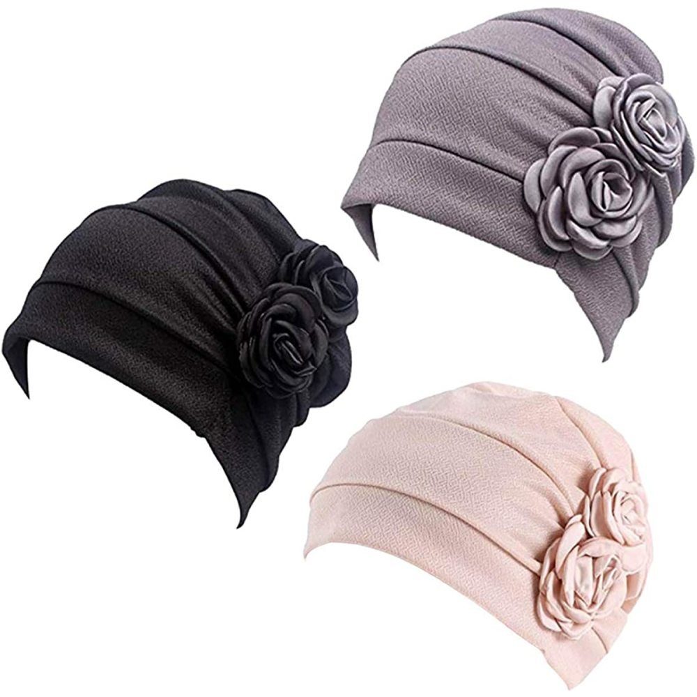 Jormftte Outdoorhut »Kopfbedeckung, Damen-Kopftuch, Chapeau ohne Krempe,  Blumen, Hüte, Kopftücher, geeignet für Krebspatienten, Haarausfall«