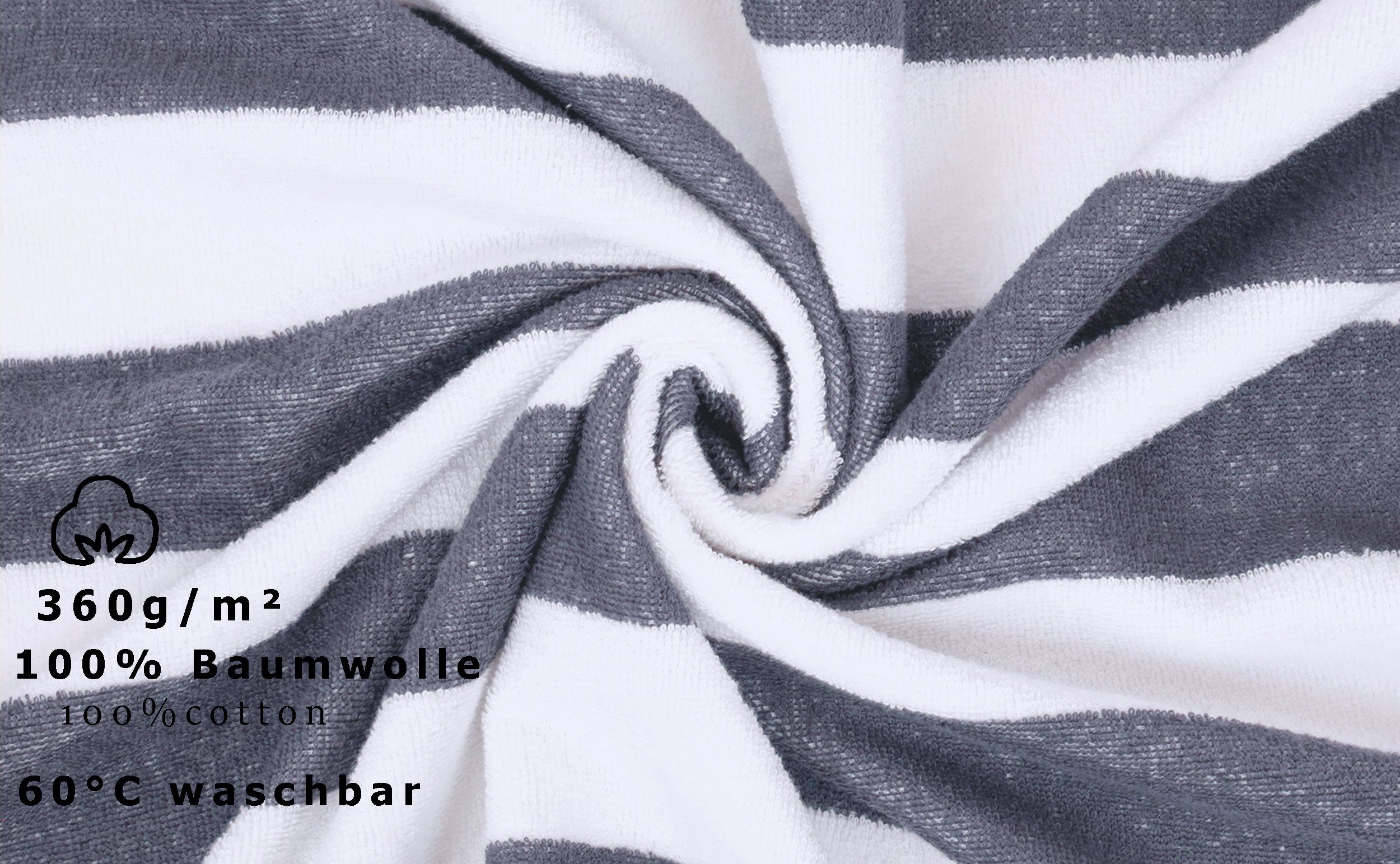 Betz Saunatuch Badetuch XXL Berlin mt Streifen Größe 70 x 180 cm, 100% Baumwolle (1-St)