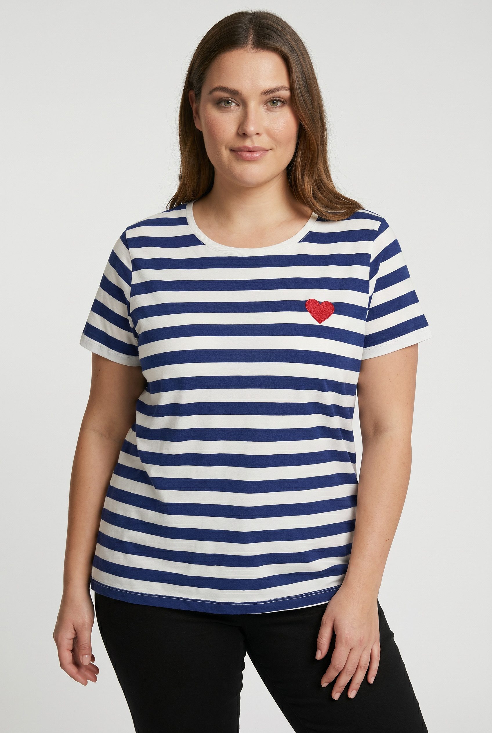 ONLY CARMAKOMA Rundhalsshirt CARANITA LIFE S/S O-NECK REG TOP JRS