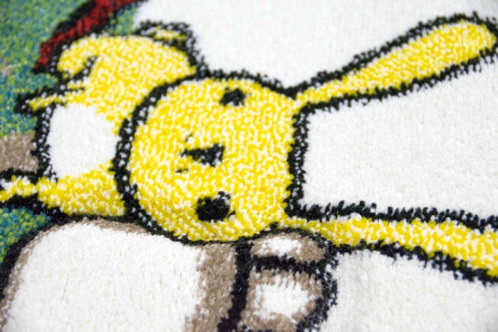 Carpetia Kinderteppich Kinderteppich Babyzimmer Teppich Tiere Bär Fuchs Igel Eule Beige Braun, rechteckig, Höhe: 13 mm