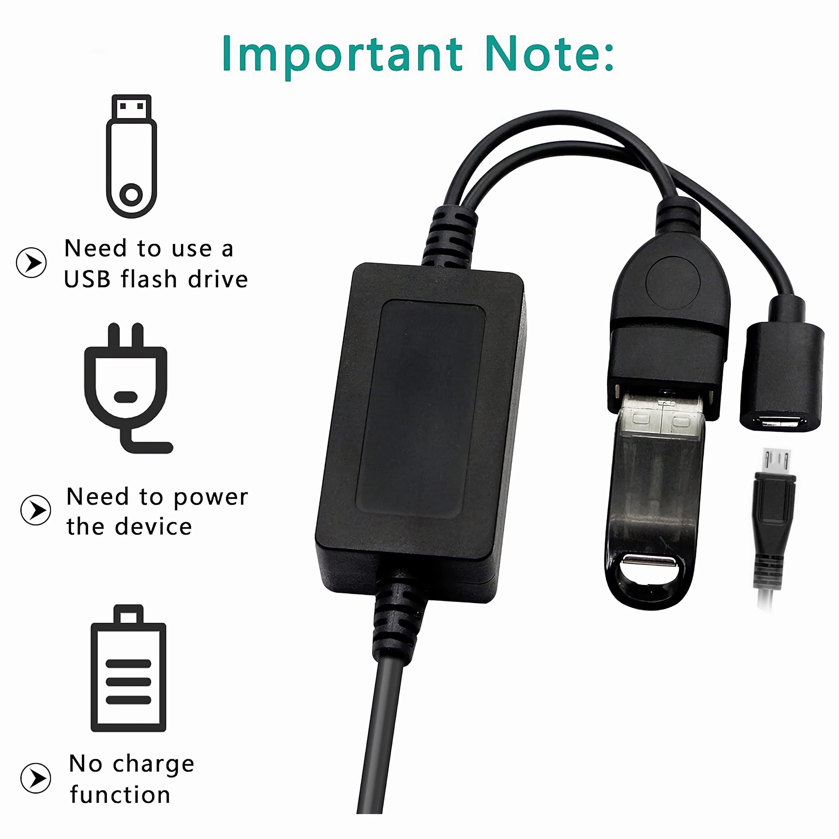 Bolwins P14 3.5mm AUX Audio Stecker auf USB A Buchse Auto Audio Adapter Kabel Audio-Kabel, 3,5-mm-Klinke, USB-A Buchse (25 cm), Integrierte MP3-Dekodierungsfunk – Bild 5 von 5