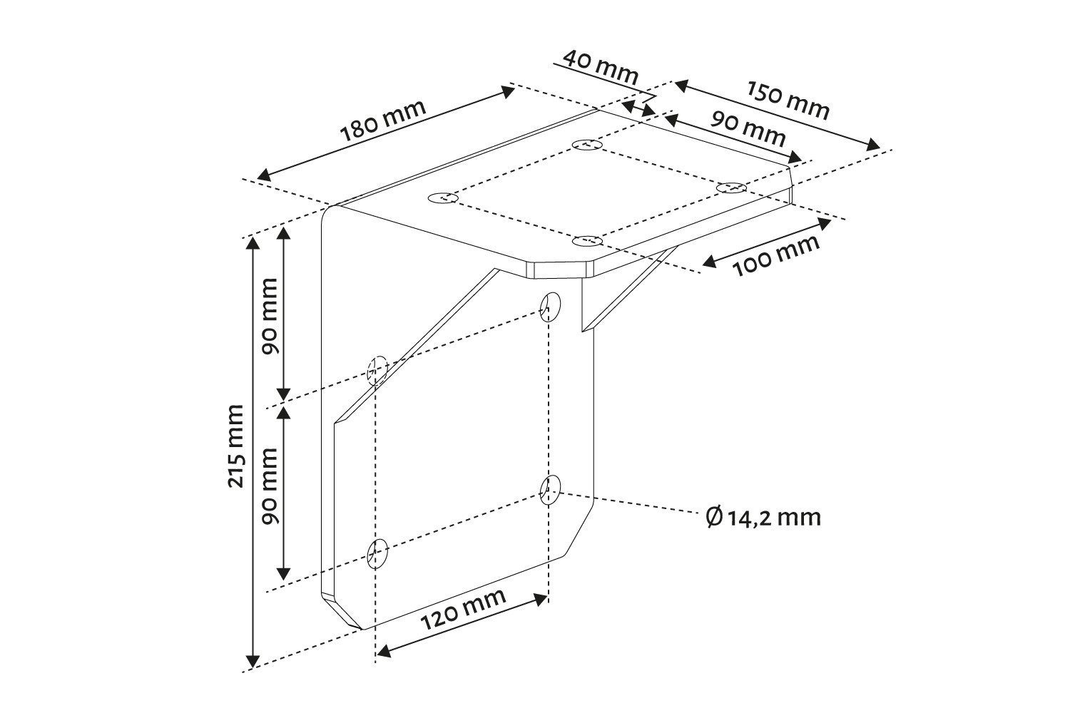 empasa Kassettenmarkise Deckenhalterung (1-St) für Vollkassettenmarkise Markise Zubehör