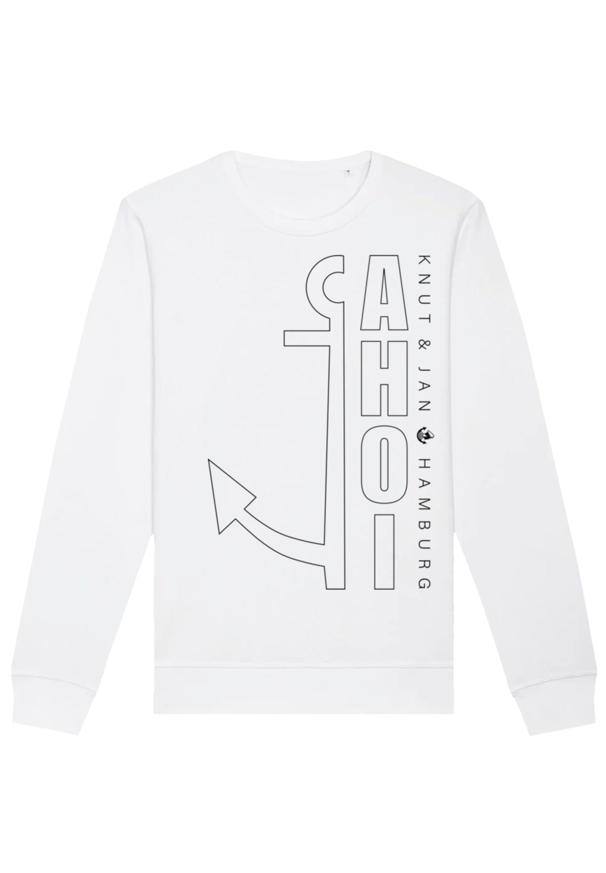 F4NT4STIC Sweatshirt Ahoi Print, Hamburg Knut & vielseitig und Anker Komfortabel kombinierbar Jan