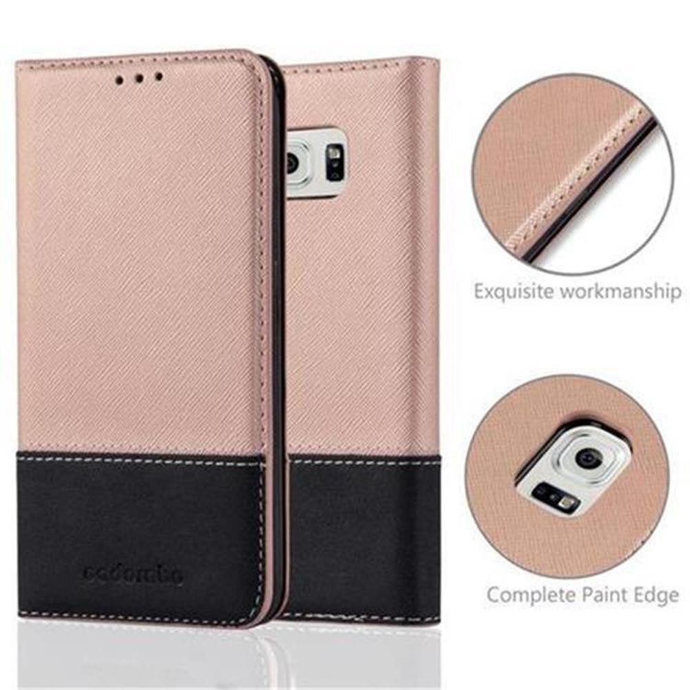 Cadorabo Handyhülle für Samsung Galaxy S6 Hülle Samsung Galaxy S6, Klappbare Handy Schutzhülle - Hülle - mit Standfunktion und Kartenfach