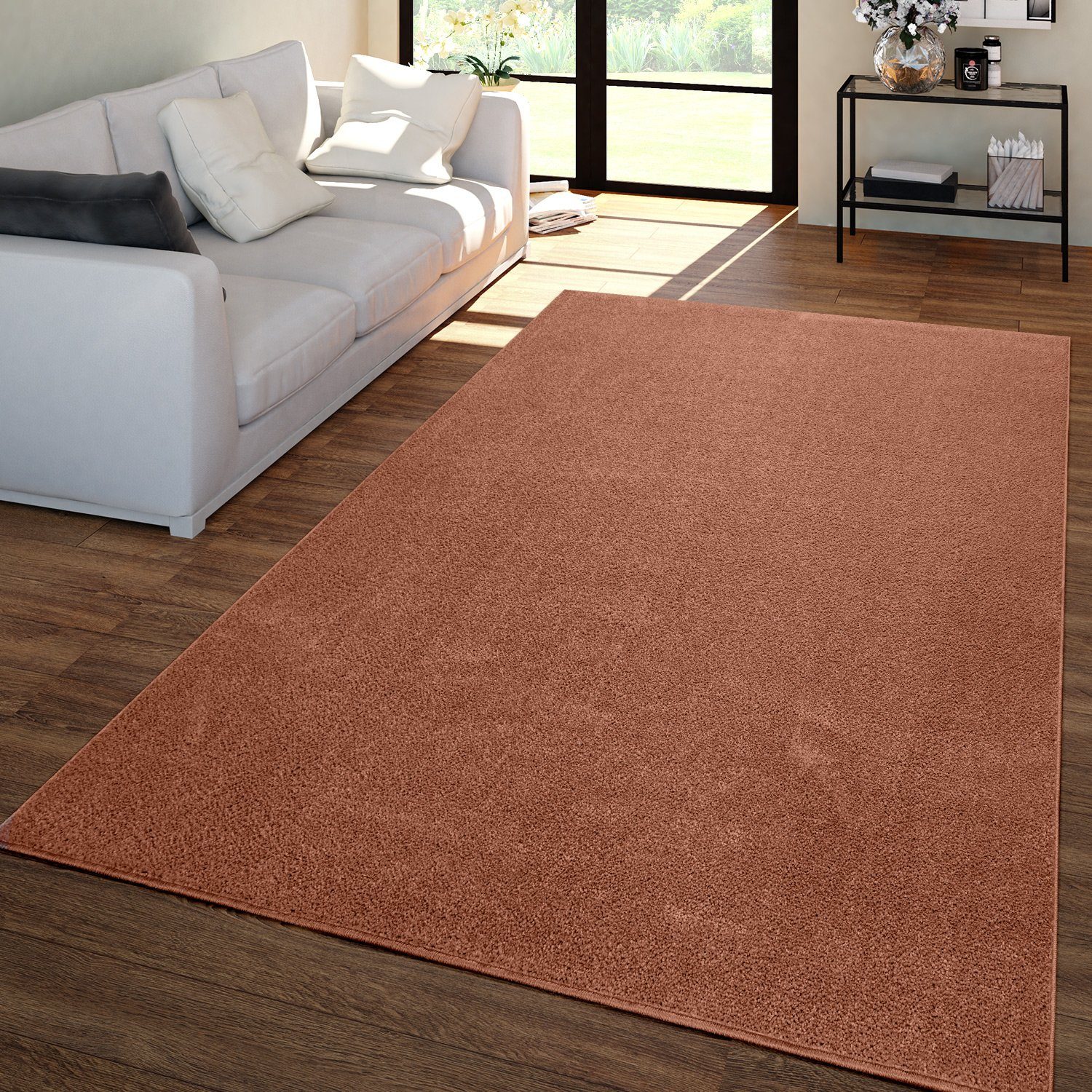 Teppich Wohnzimmer Teppich Kurflor Unifarbendes Design Modern Und Zeitlos, TT Home, Дорожка, Höhe: 12 mm