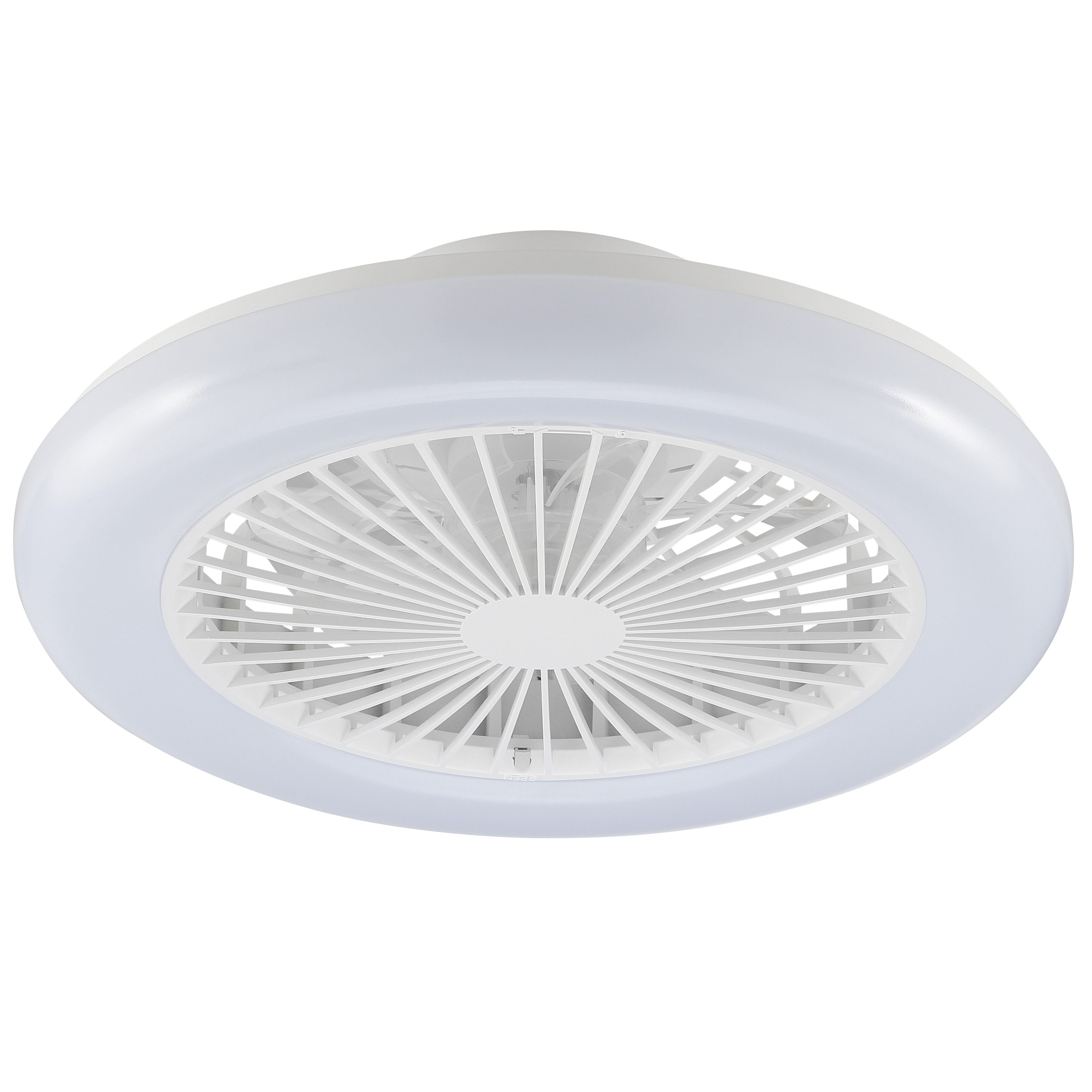 Brilliant LED Deckenleuchte Montero, CCT - über Fernbedienung, Memoryfunktion, Nachtlichtfunktion, Timerfunktion, Ventilatorfunktion, LED fest integriert, warmweiß - kaltweiß, LED-Deckenventilator, Ø 42 cm, 2700 lm, 2700-6500 K