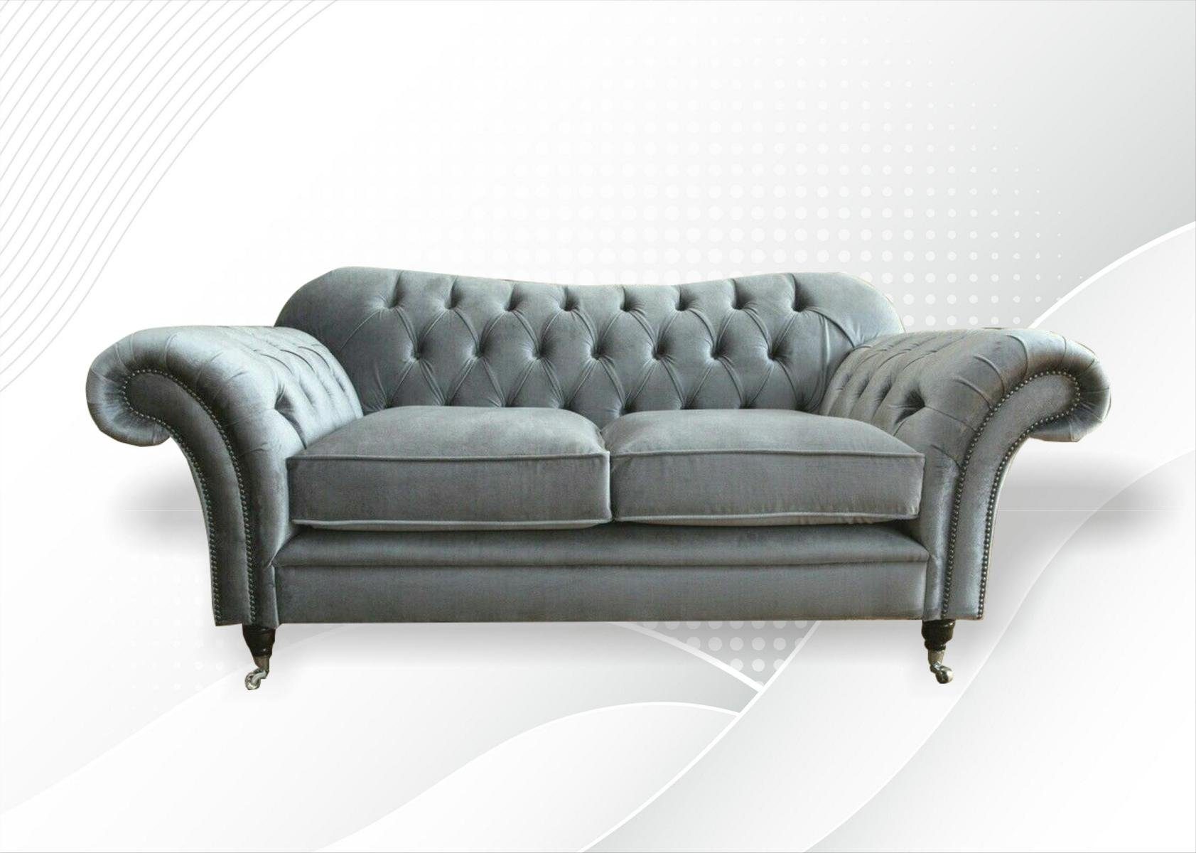 JVmoebel Chesterfield-Sofa, Chesterfield Sofa cm Design 200 2 Couch Sitzer