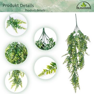 Kunstranke Künstliche Hängepflanze Dekopflanze Zimmerpflanze Hängepflanze, PLANTASIA, Höhe 120,00 cm, Größen u. Setwahl