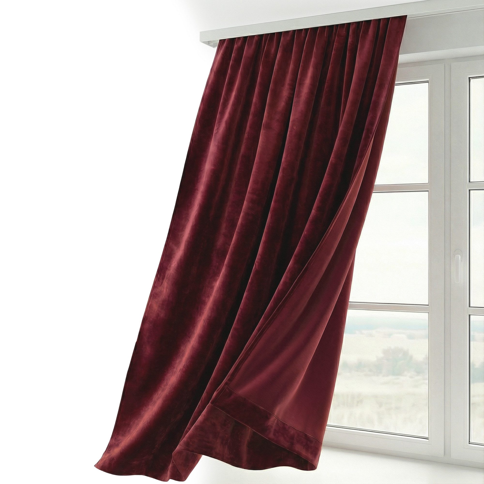 Beautex Verdunkelungsvorhang Samt Vorhang Kräuselband U-Band Gardine Velvet abdunkelnd (1 St), Hakenaufhängung, abdunkelnd