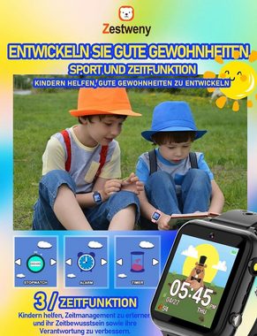 Zestweny Smartwatch (Android, iOS), Für Kinder Vielseitige Unterhaltung, Sicherheit und Bildung in einem