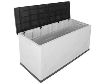 ONDIS24 Kissenbox Gartenbox Ambition grau anthrazit, Volumen ca. 320 L, angebrachte Rollen und Belüftung