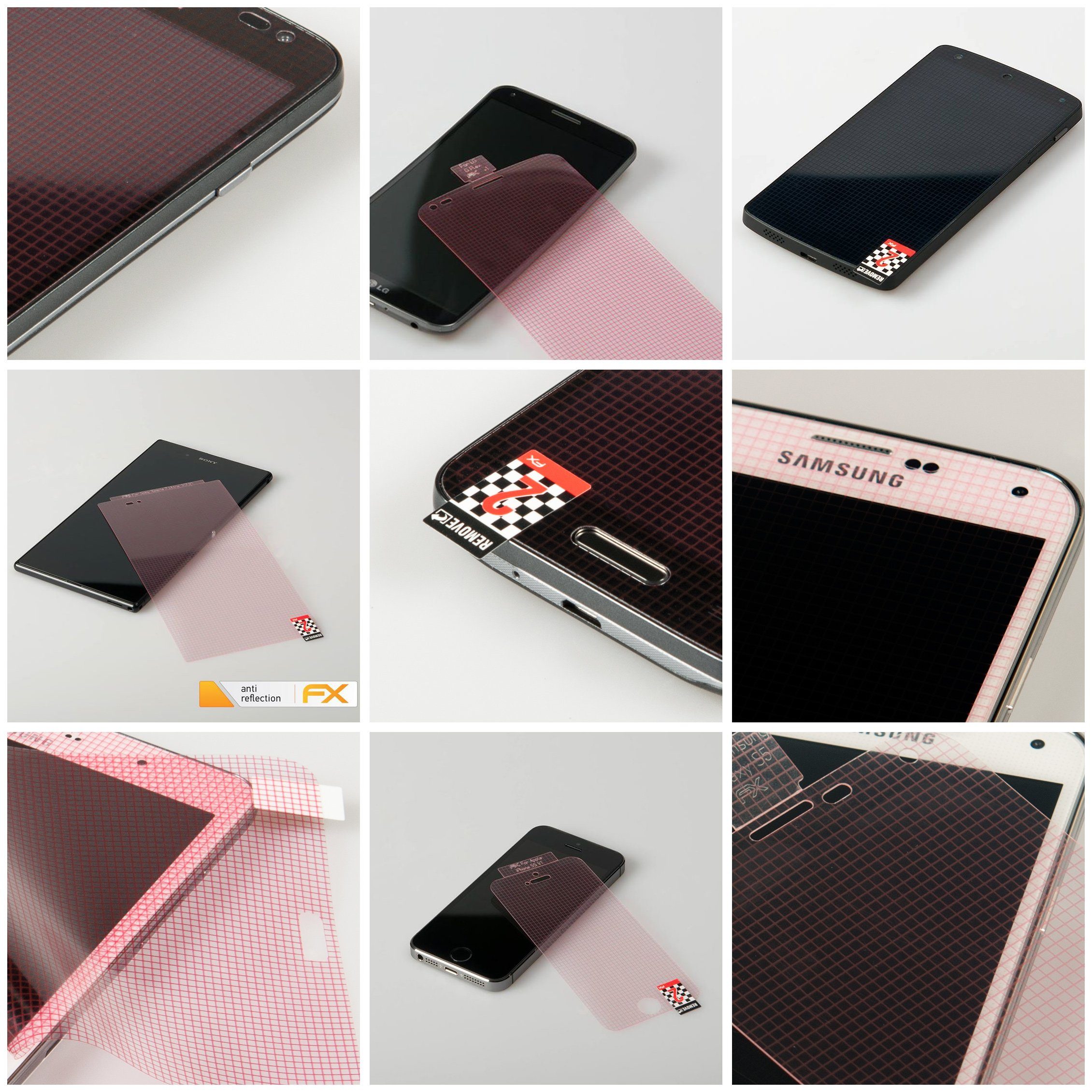 atFoliX Schutzfolie für HTC One S, (3 Folien), Entspiegelnd und stoßdämpfend