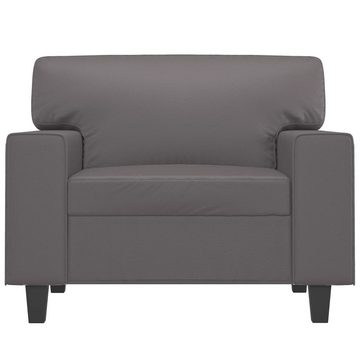 vidaXL Sofa Sessel Grau 60 cm Kunstleder