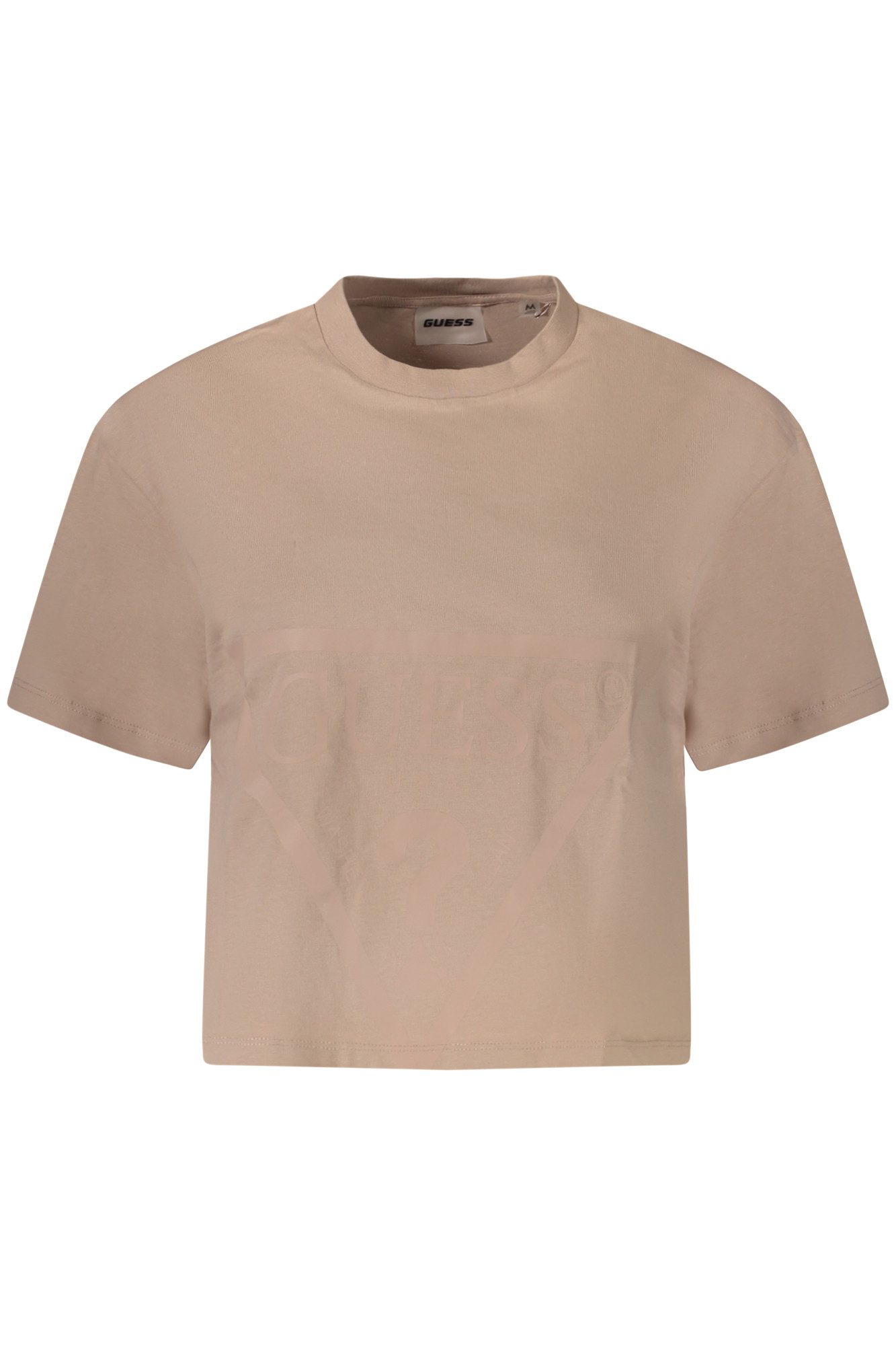GUESS JEANS T-Shirt Damen T-Shirt Rosa mit Logo-Druck, Rundhals und