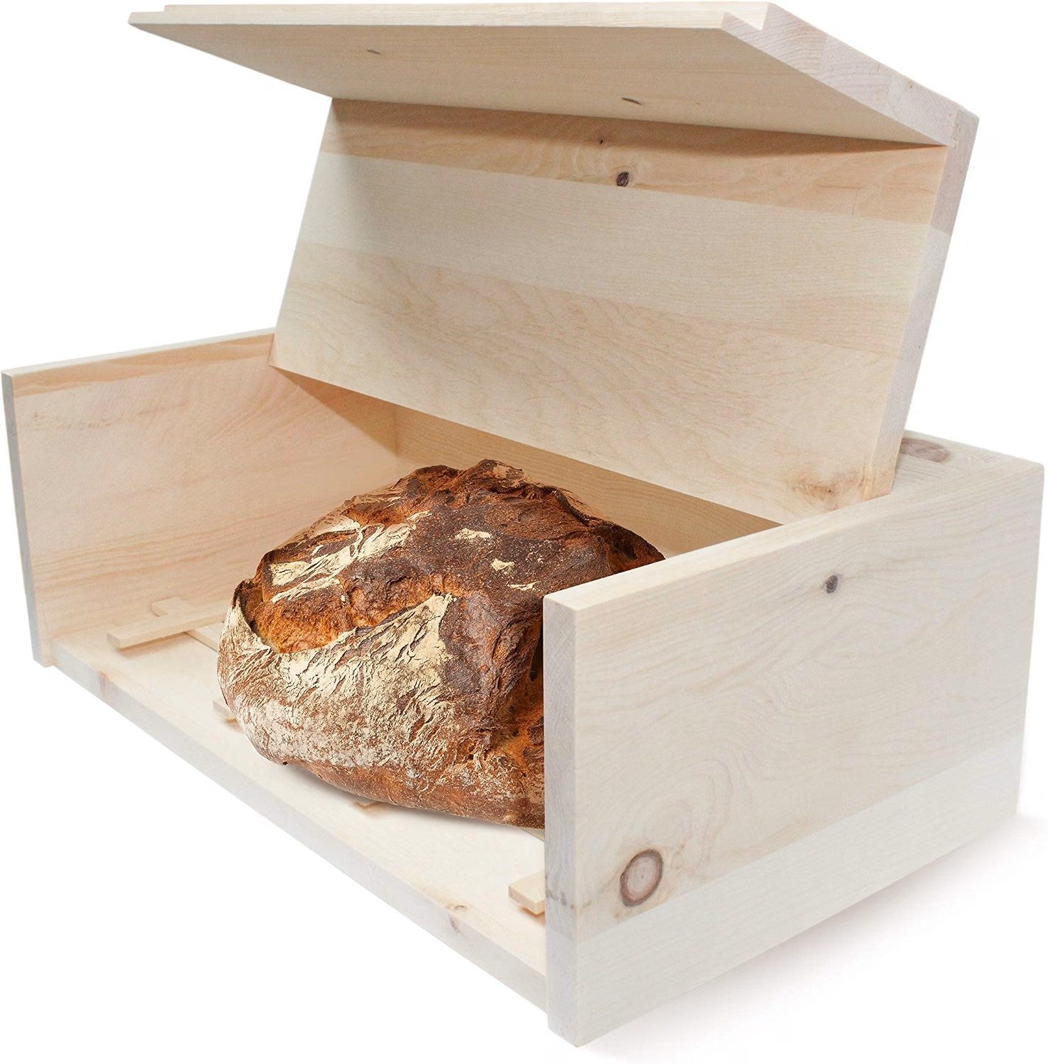 Zirbenfamilie Brotkasten ZirbenBrotkistl 45 × 16 × 25 cm – Brotkasten aus Zirbenholz, (1-tlg)