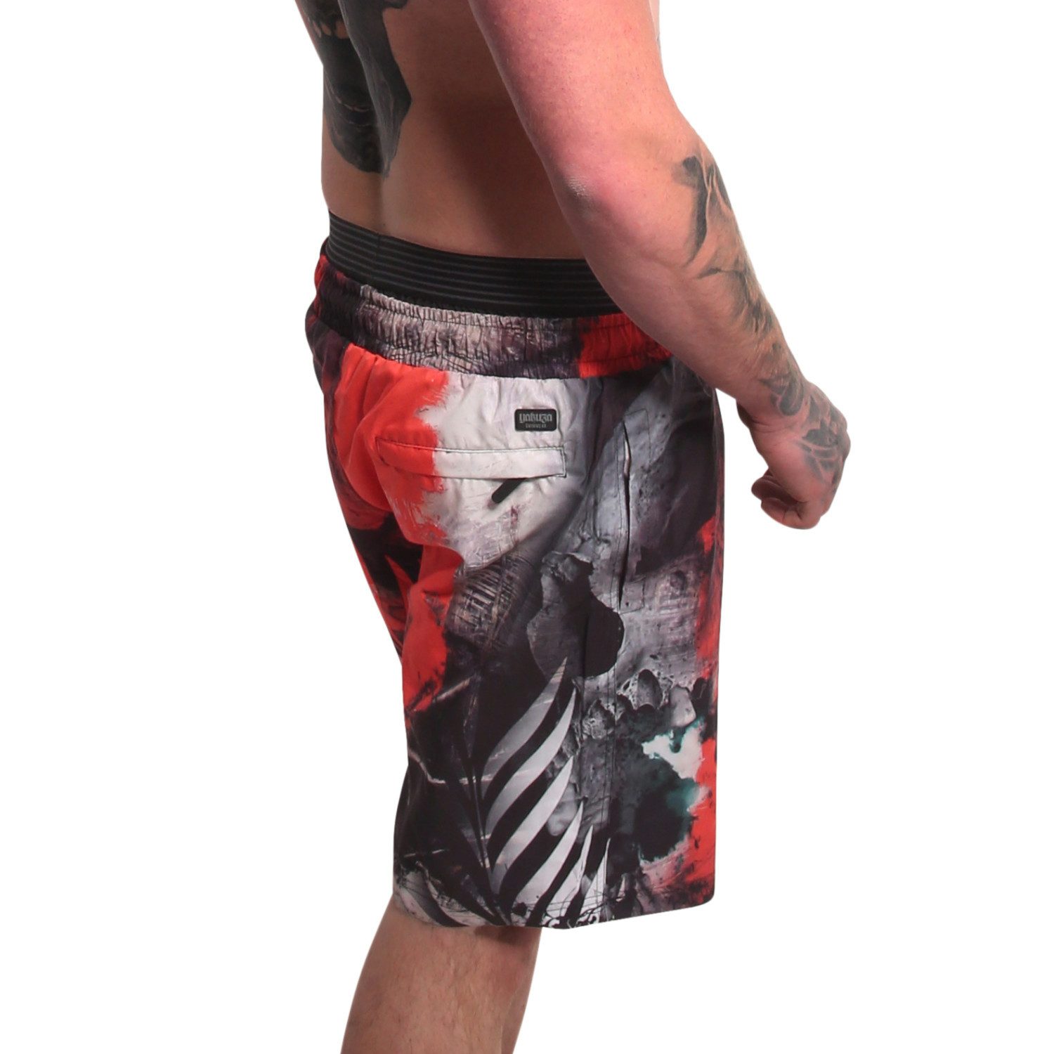 YAKUZA Boardshorts Ghost Allover mit Doppelbund