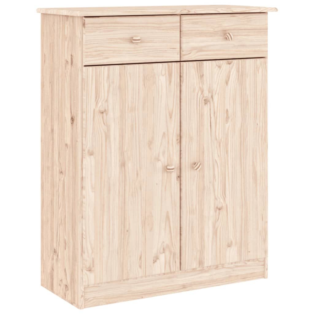 vidaXL Schuhregal Schuhschrank ALTA 77x35x96 cm Massivholz Kiefer, 1-tlg.