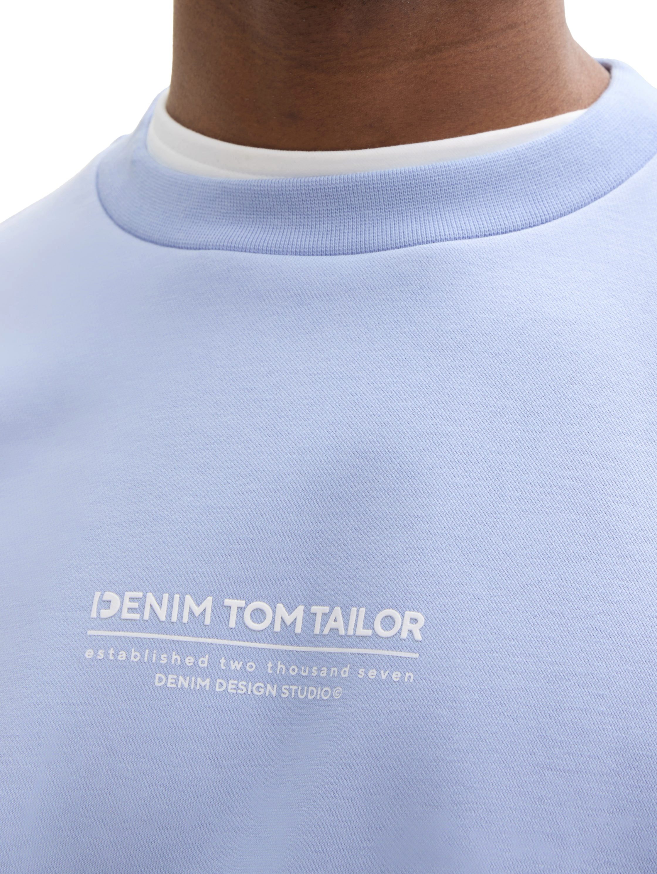 TOM TAILOR Denim Sweatshirt mit Logo Print