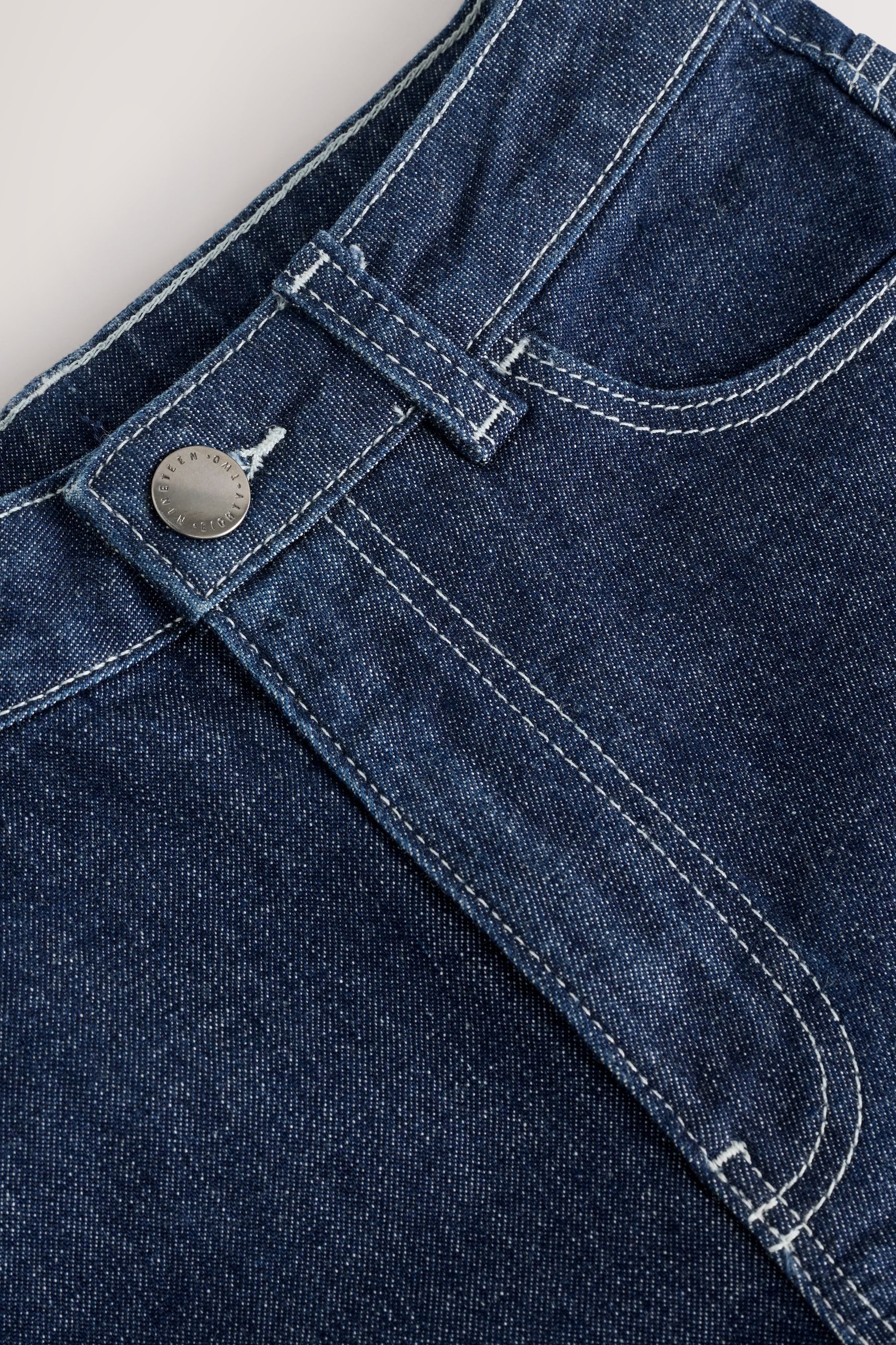 Next Weite Jeans Authentic Jeans 100 % Baumwolle – Super Wide Fit (1-tlg)